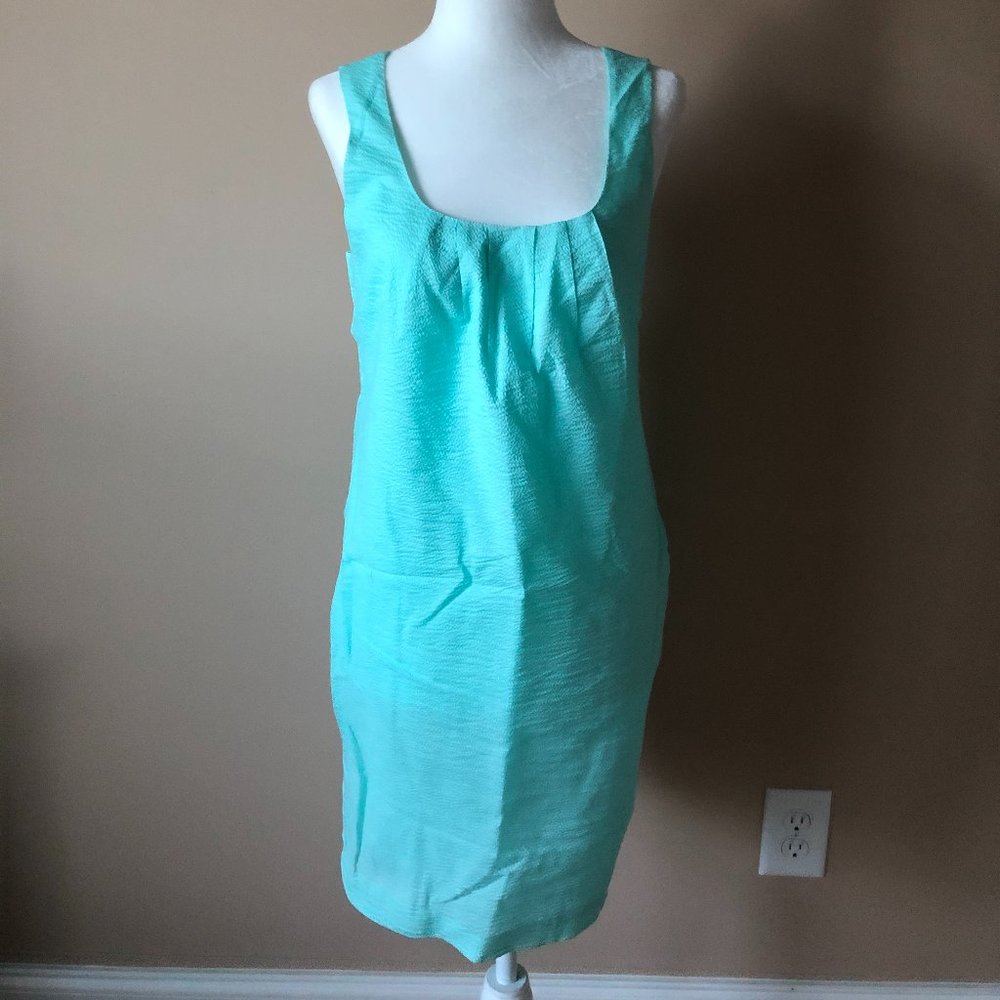J Crew Embossed Sundress Mint Green 2P